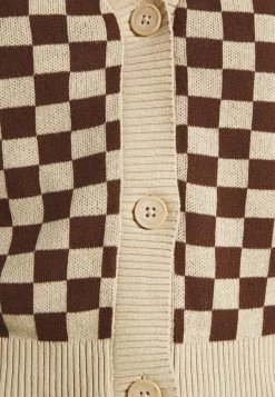 Monki Damen Weste - Brown And Beige -Monki Verkäufe 2022 1bdceb7a13a7428b97354c407ae6f14f