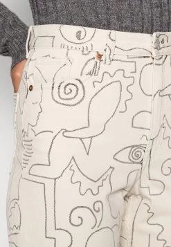 Monki Damen Jeans Straight Leg - White Light -Monki Verkäufe 2022 1c31acf4ec1047498e22698bad58c477