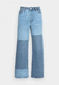 Monki Damen YOKO CROPPED BLOCK - Jeans Relaxed Fit - Blue -Monki Verkäufe 2022 1c399f9788b64421aba9e2d1ba4c91c9