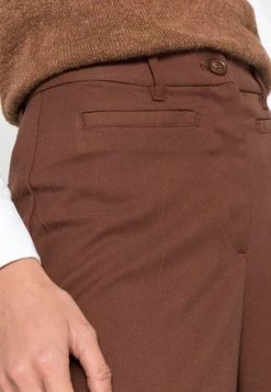 Monki Damen Stoffhose - Brown Dark -Monki Verkäufe 2022 1c6720a0c9884f6693fee9e44c7706e1