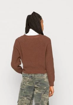 Monki Strickjacke - Brown Dark | Damen -Monki Verkäufe 2022 1cb4454944d54f64b9013f948237506f