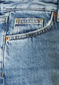 Monki Damen Jeans Straight Leg - Blue Medium Dusty -Monki Verkäufe 2022 1cc6c42cf2fc4a2892ad353ede22007d