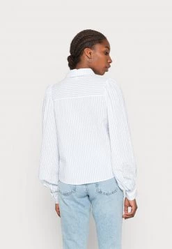 Monki Damen Hemdbluse - Blue Dusty Light -Monki Verkäufe 2022 1d57a00e5b89436b8de6e686a60695b4