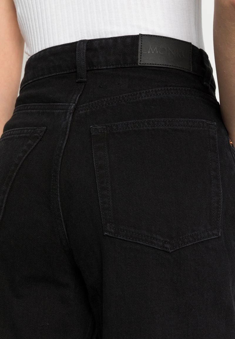 Monki Damen NEA - Jeans Straight Leg - Black Dark 5 Monki Damen NEA - Jeans Straight Leg - Black Dark – Bild 5