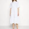 Monki Damen Blusenkleid - White Light