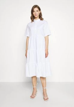 Monki Damen Blusenkleid - White Light
