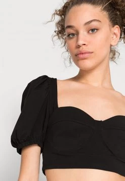 Monki Damen T-Shirt Basic - Black -Monki Verkäufe 2022 207f7172aad8497ebf53d991a649b3ec