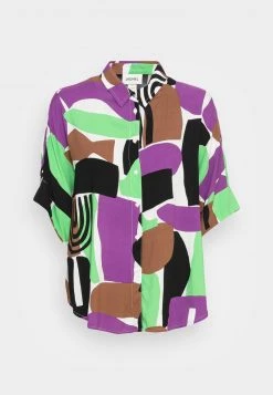 Monki Damen Hemdbluse - Multi Coloured/green -Monki Verkäufe 2022 228bd893622f472ca7b44779ea43a899