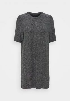 Monki Damen IZZY DRESS - Jerseykleid - Black/silver -Monki Verkäufe 2022 23ca6b041b9f40b5b66559138bdf033e