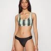 Monki Damen Bikini-Top - Green Mint
