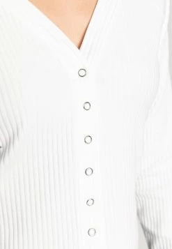 Monki Damen Strickjacke - Black/off White -Monki Verkäufe 2022 24ded9fdaad3454b8a0c8a9a9a738c5d