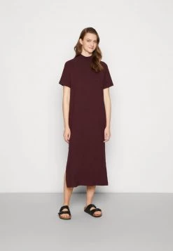 Monki Damen Jerseykleid - Red Dark Vin