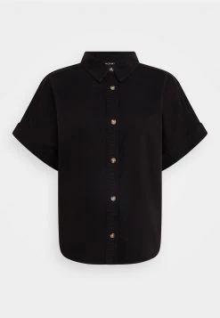 Monki Damen Hemdbluse - Black Dark -Monki Verkäufe 2022 25d18a2b9d3d489885ad91a6c76f5157