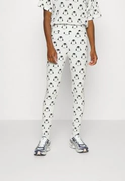 Monki Damen Leggings - Hosen - White