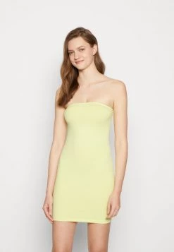 Monki Damen Jerseykleid - Yellow Light