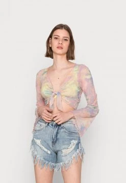 Monki Damen Bluse - Retropastel