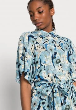 Monki Damen Blusenkleid - Bigretro Blue -Monki Verkäufe 2022 2878c0e7c10b428483593f27a04cfb7c