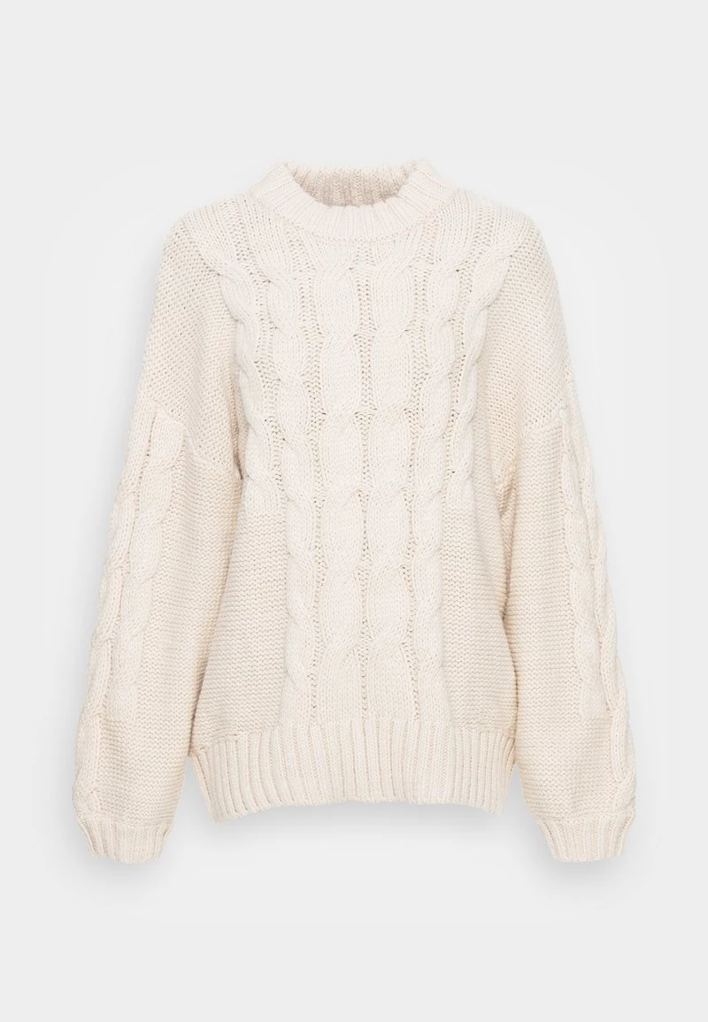 Monki Damen Strickpullover - White Dusty Light 4 Monki Damen Strickpullover - White Dusty Light – Bild 4
