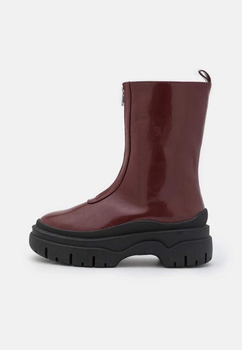 Monki Damen VEGAN GRETCHEN BOOT - Plateaustiefel - Red Dark 2 Monki Damen VEGAN GRETCHEN BOOT - Plateaustiefel - Red Dark – Bild 2