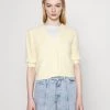 Monki Damen Strickjacke - Yellow