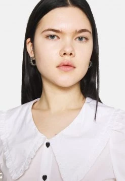 Monki Damen Hemdbluse - White -Monki Verkäufe 2022 2b12015ad9474c95908ee60efa845bb7