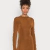Monki Damen Etuikleid - Brown