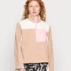 Monki Damen Fleecepullover - Pink