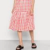 Monki Damen A-Linien-Rock - Big Gingham