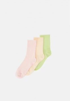 Monki Damen 3 PACK - Socken - Green/peach/pink
