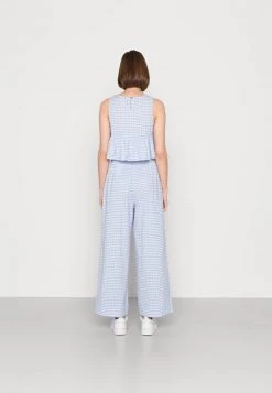 Monki Damen Stoffhose - Blue Gingham -Monki Verkäufe 2022 2ccbdfc7ec3c445d894af3925db77250