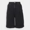 Monki Damen NANETTE - Jeans Shorts - Black Dark Asia