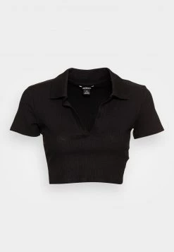 Monki Damen T-Shirt Basic - Black Dark -Monki Verkäufe 2022 2dc2d067bf4f427eb24567d7e1b9ce75