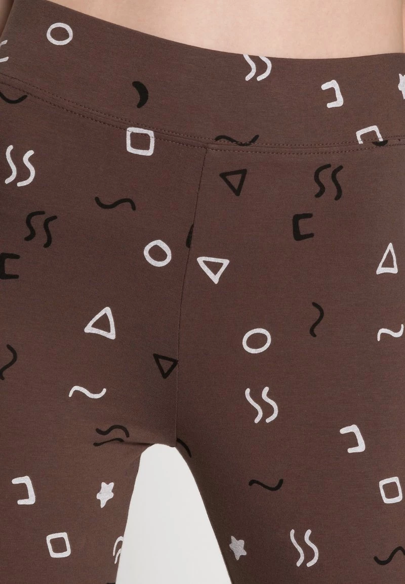 Monki Damen Leggings - Hosen - Brown Forms Black/white 5 Monki Damen Leggings - Hosen - Brown Forms Black/white – Bild 5