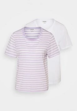 Monki SIMBA TEE 2 PACK - T-Shirt Print - White/lilac | Damen -Monki Verkäufe 2022 2ff978f3f38d427182b30b8e8e987f5d