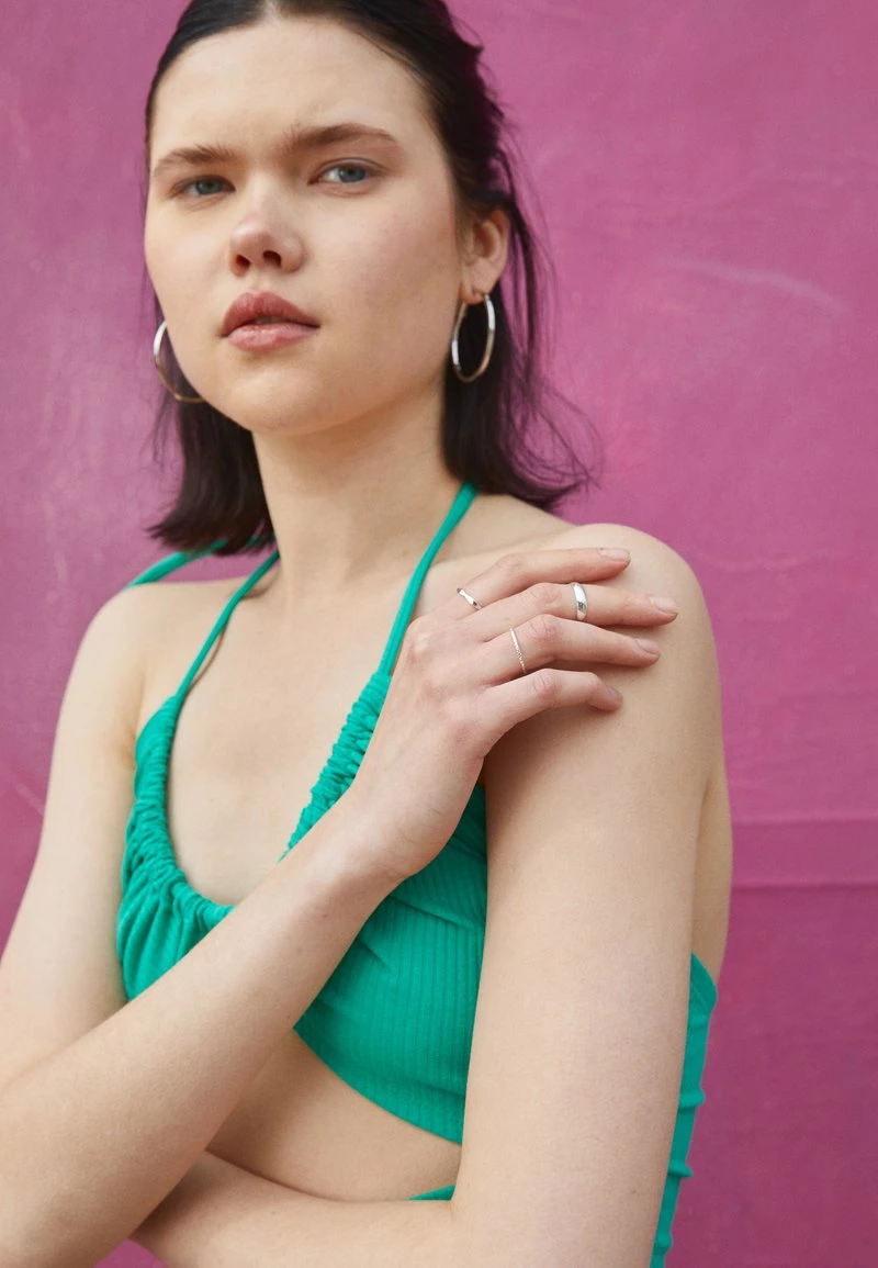 Monki Damen 9 PACK - Ring - Silver-coloured 1 Monki Damen 9 PACK - Ring - Silver-coloured