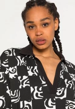 Monki Damen Jerseykleid - Black/white -Monki Verkäufe 2022 31f8a682fa394a32aeeb437d7d80f0ad