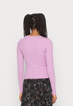 Monki Damen Langarmshirt - Lilac Purple Medium Dusty -Monki Verkäufe 2022 322c7a013ec0400ca1f40480682e5829
