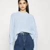 Monki Damen Strickpullover - Blue Bright