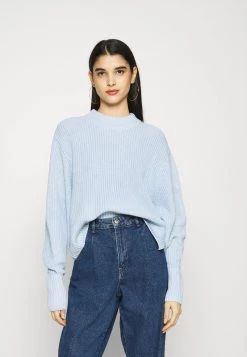 Monki Damen Strickpullover - Blue Bright