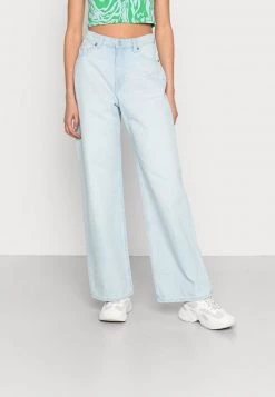 Monki Damen THEA - Jeans Relaxed Fit - Blue Dusty Light