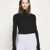 Monki Damen Strickjacke - Black Dark