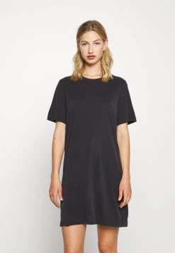 Monki Damen Jerseykleid - Black Dark