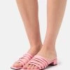 Monki Damen Pantolette Flach - Pink