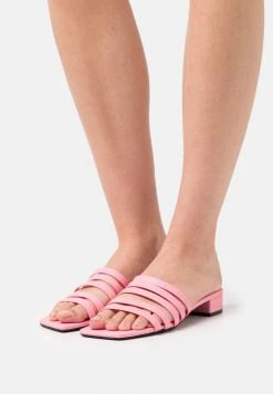 Monki Damen Pantolette Flach - Pink