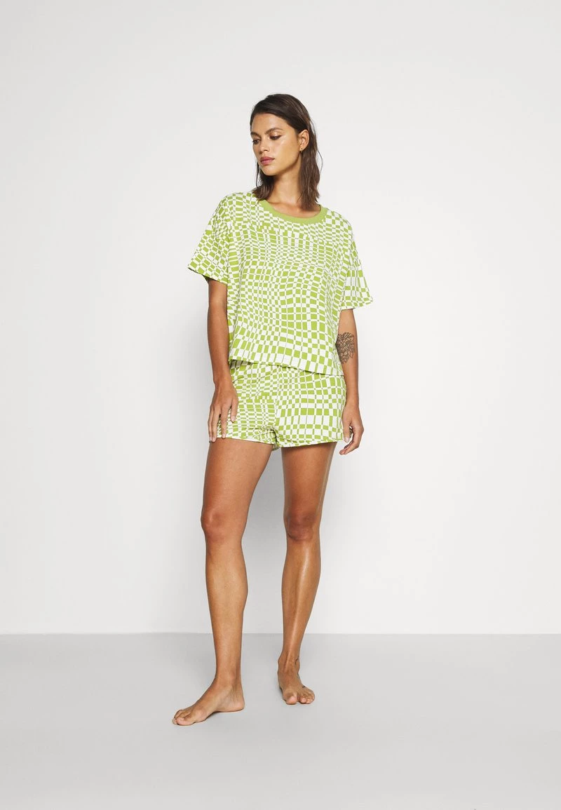 Monki Damen SET - Nachtwäsche Set - Green 2 Monki Damen SET - Nachtwäsche Set - Green – Bild 2