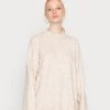 Monki Damen Strickpullover - White Dusty Light