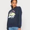 Monki Damen Sweatshirt - Navy