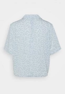 Monki Damen Bluse - Blue Dusty Light -Monki Verkäufe 2022 375803a52f814079a571da66aad7aad3