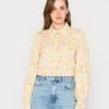 Monki Damen Hemdbluse - Retropastel