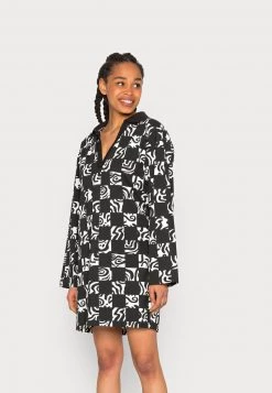 Monki Damen Jerseykleid - Black/white